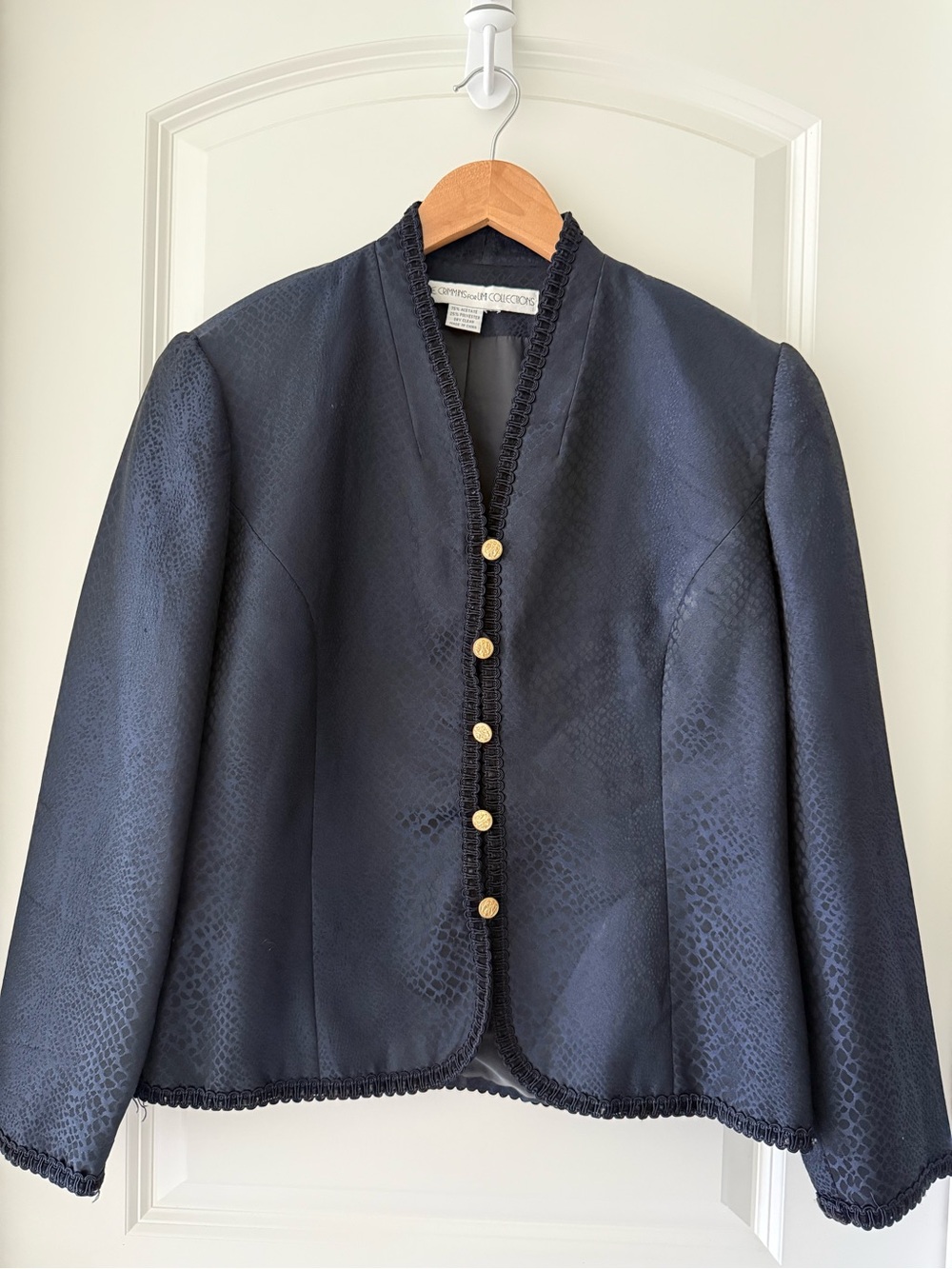 Vintage Navy Blazer with Gold Buttons